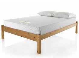 custom size natural bed frame low