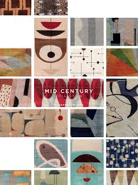 mid century modern rug collection