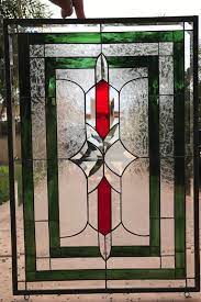 Textured Victorian Stained Glass Window