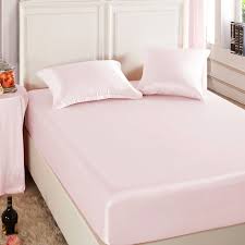 light pink silk fitted sheet silk