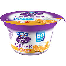 light fit nonfat yogurt orange cream