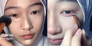 tiru tren makeup ulzzang wajah