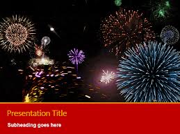 Chinese New Year Fireworks Ppt Presentation Templates At