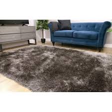 pile thick luxurious plain gy rug