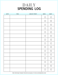 Free Expense Tracker Templates Log Your Spending Expense
