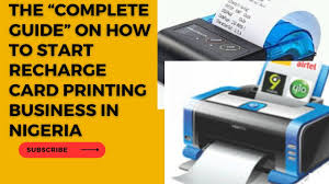 start recharge card printing business