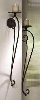 Wrought Iron Candle Wall Sconces