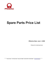 spare parts list powermate