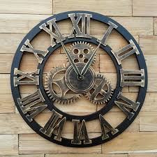 16 Inch Big Size Rustic Wall Clock With