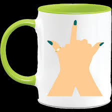 alpha sigma tau hand sign only mug