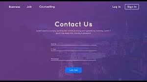 contact us page design html css