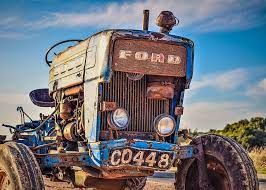 hd wallpaper blue ford farm tractor on