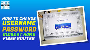 pword globe at home fiber router