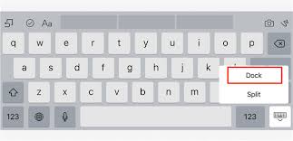 how to fix ipad keyboard in middle of