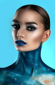 futuristic makeup stock photos royalty