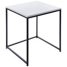 White Marble Side Table Large Hobby