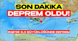 Son Dakika! Ege'de 6.3 Şiddetinde Deprem Oldu! Bölgede Panik Havası Hakim -  HaberTekno