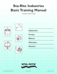 Pdf Sta Rite Industries Basic Training Manual Hydraulics