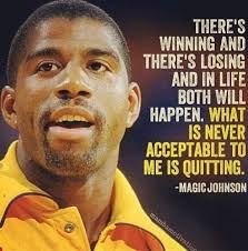 Magic Johnson. Never quit. | Lakers | Pinterest | Inspirational ... via Relatably.com