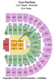 Cox Pavilion Tickets And Cox Pavilion Seating Chart Buy