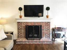 Brick Makeover For Drab Fireplace