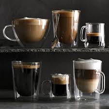 Double Wall Glass Espresso Cups Set Of
