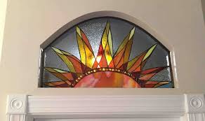 Custom Stained Glass Sunrise Window