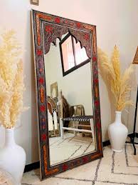 moroccan vine large floor mirror