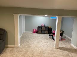 It's a simple matter to frame or fur out around projections and then drywall and finish them to blend in with surrounding surfaces. South Jersey Finished Basement Contractors Ideal Remodeling South Jersey Remodeling