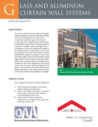 l and aluminum curtain wall systems