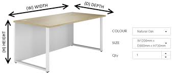 La table de faits et la table de dimensions sont utilisées pour créer des schémas. What Size Office Desk Do I Need Bluespot Furniture Online