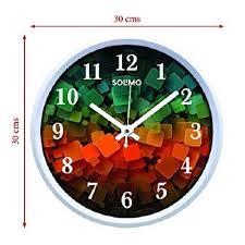 12 Inches Amp Glass Wall Clock