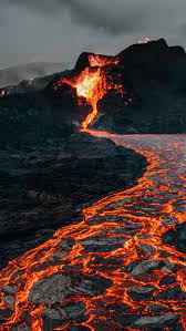 volcano lava hd phone wallpaper