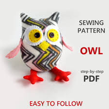 owl sewing pattern pdf stuffed