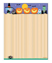 Halloween Stationery 8 5 X 11 60 Letterhead Sheets