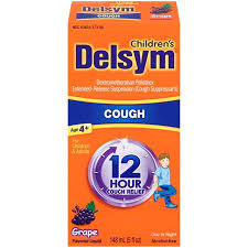 Delsym Childrens Cough Suppressant Liquid Grape Flavor 5 Fl Oz
