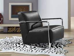 modern black leather low profile lounge