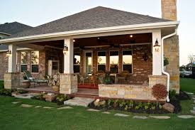 patio cover with fireplace texas