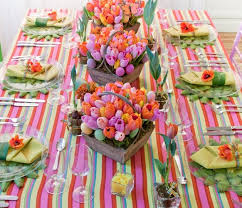 easter dinner table decorations