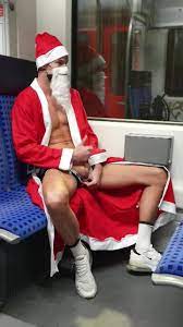 German santa jerking off on Hamburg subway - ThisVid.com