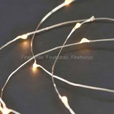House Doctor Fairy Lights 10 M Silver 80 Led Lights With Timer Function And Batteries