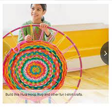 hula hop rug tutorial with pictures via