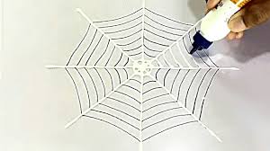how to make a simple spider web at home
