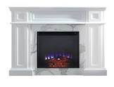 Marseille Fireplace, White CANVAS