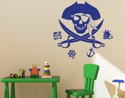 pirate wall hangers sticker mural