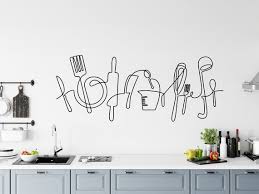 Kitchen Vinyl Wall Decal Kitchen Word