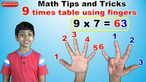 learn 9 times multiplication table