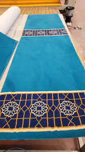 turquise blue border masjid carpet