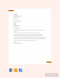 Make sure your letter does not exceed more than one page. Application Letter Template For Any Position Free Pdf Google Docs Word Template Net