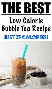 low calorie bubble tea 75 calories